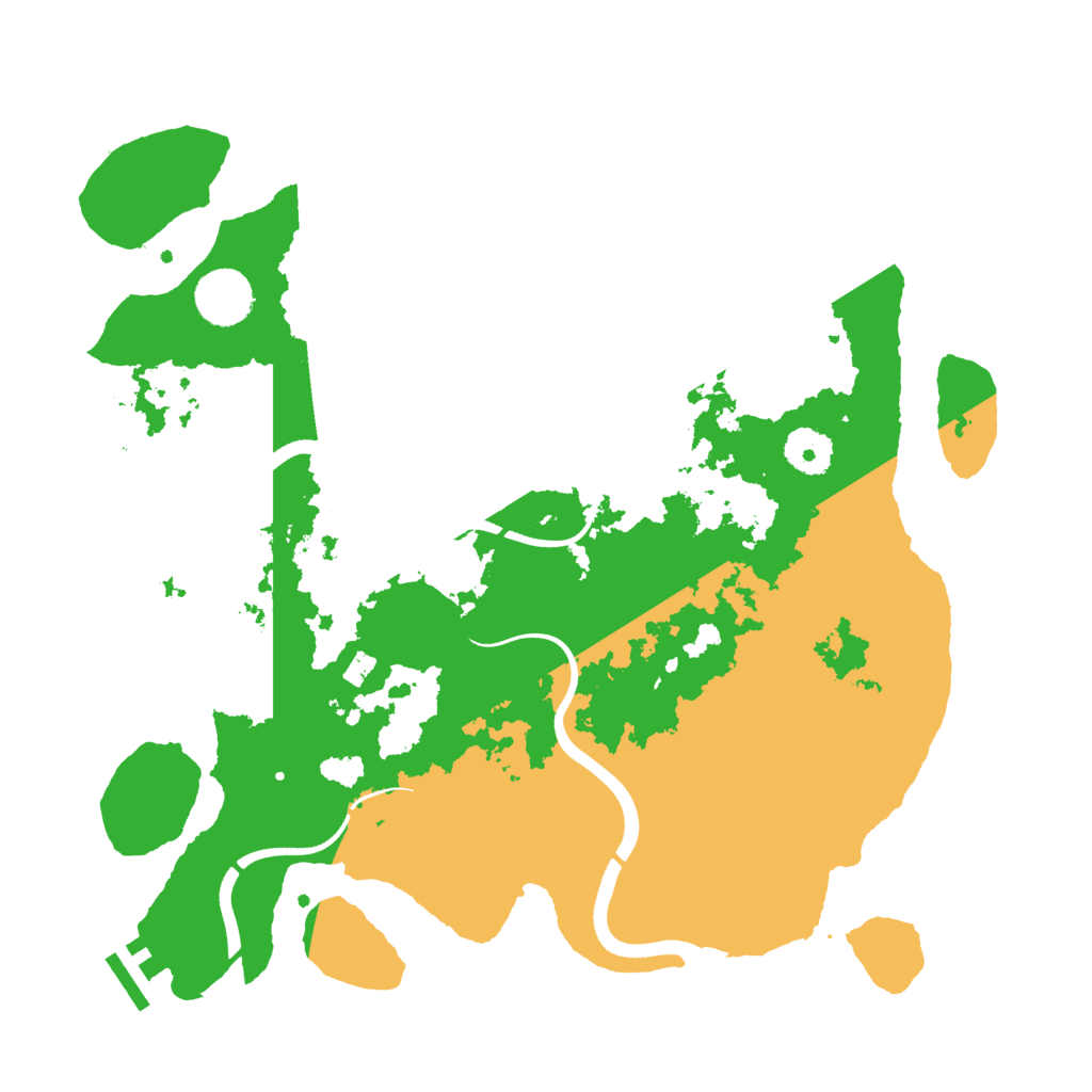 Biome Rust Map: Procedural Map, Size: 3500, Seed: 3293956