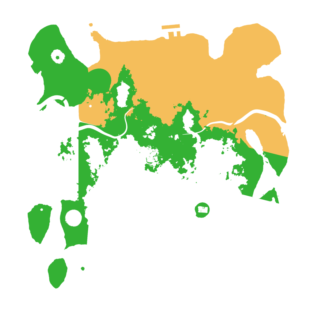 Biome Rust Map: Procedural Map, Size: 3500, Seed: 4049359