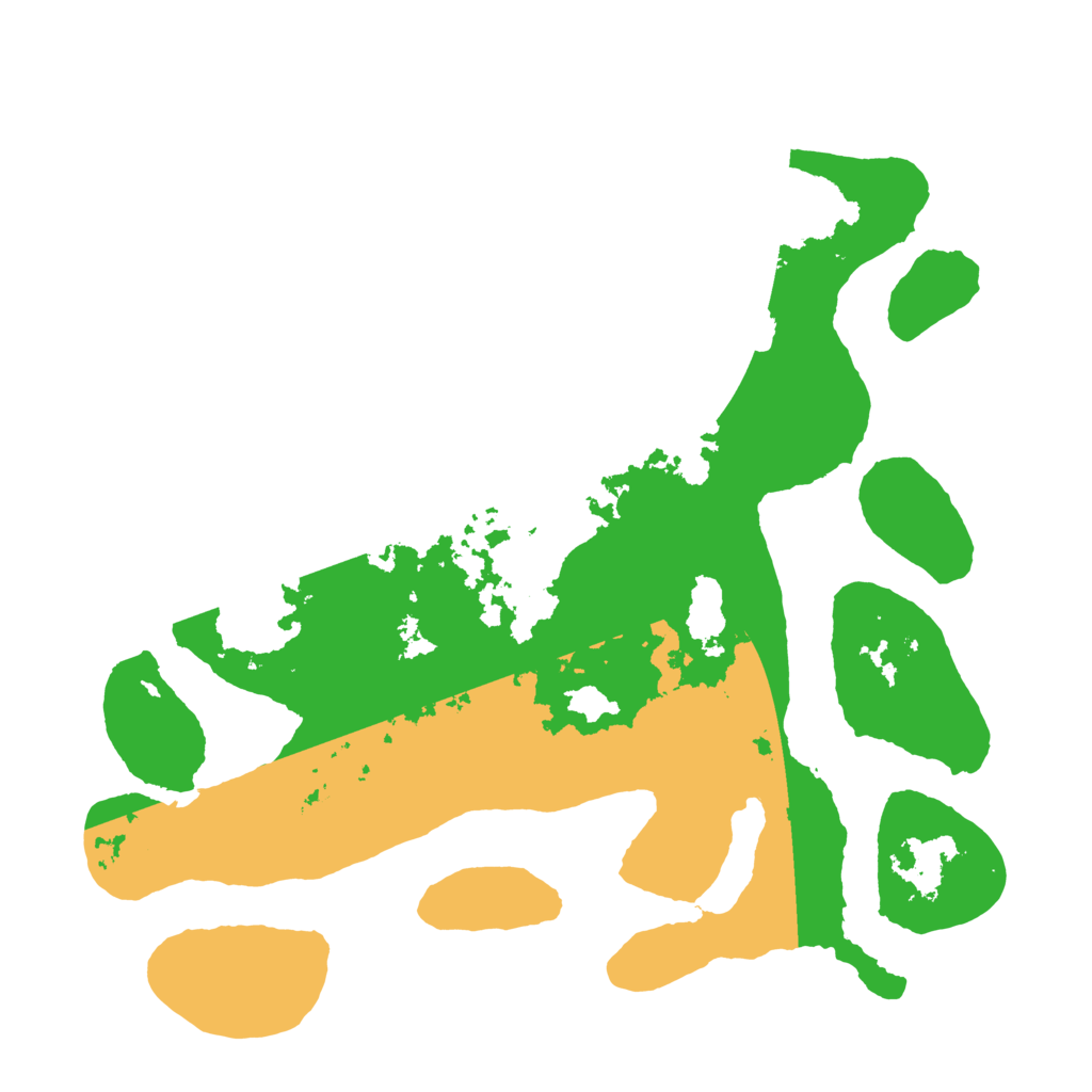 Biome Rust Map: Barren, Size: 3500, Seed: 1609370