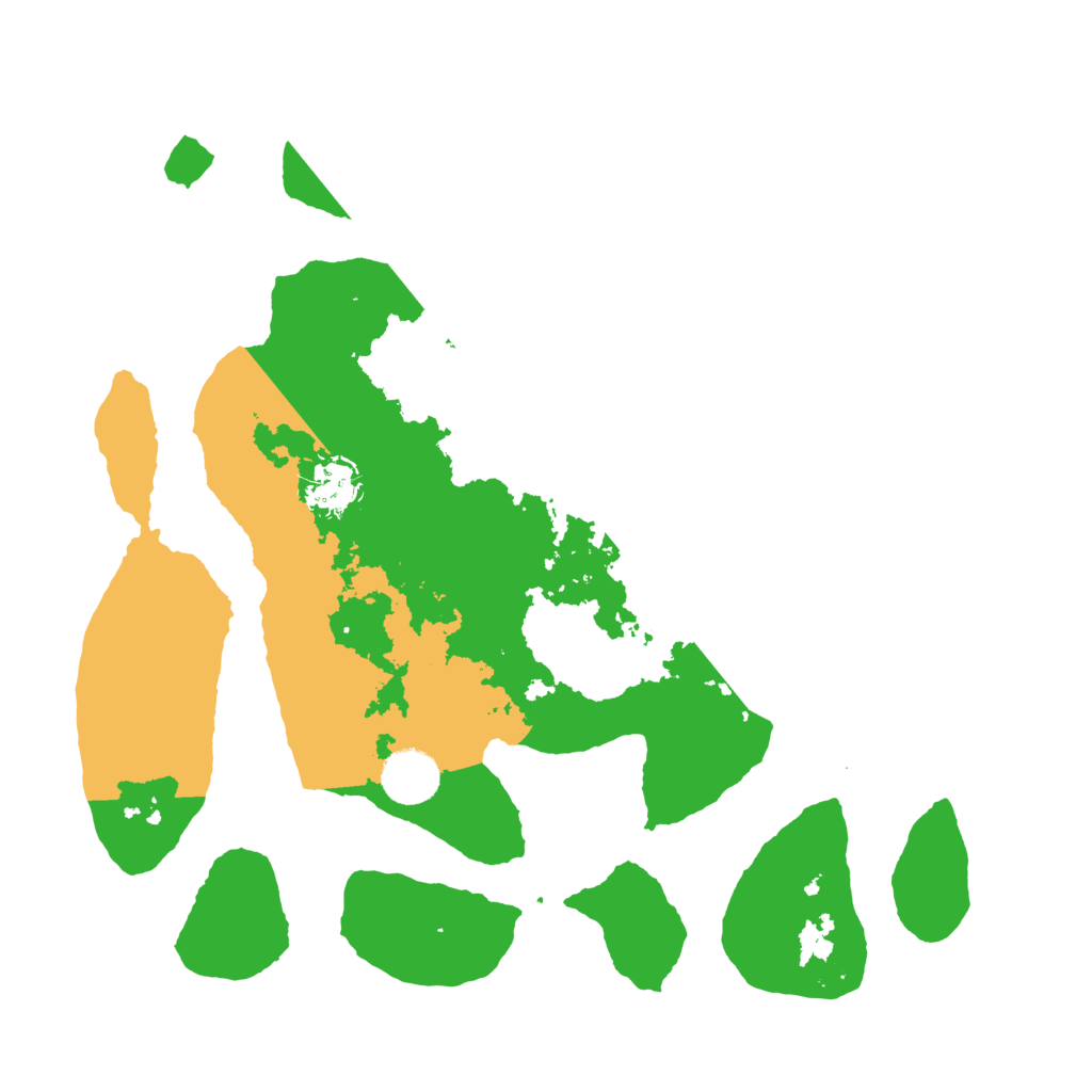 Biome Rust Map: Barren, Size: 3500, Seed: 2182353