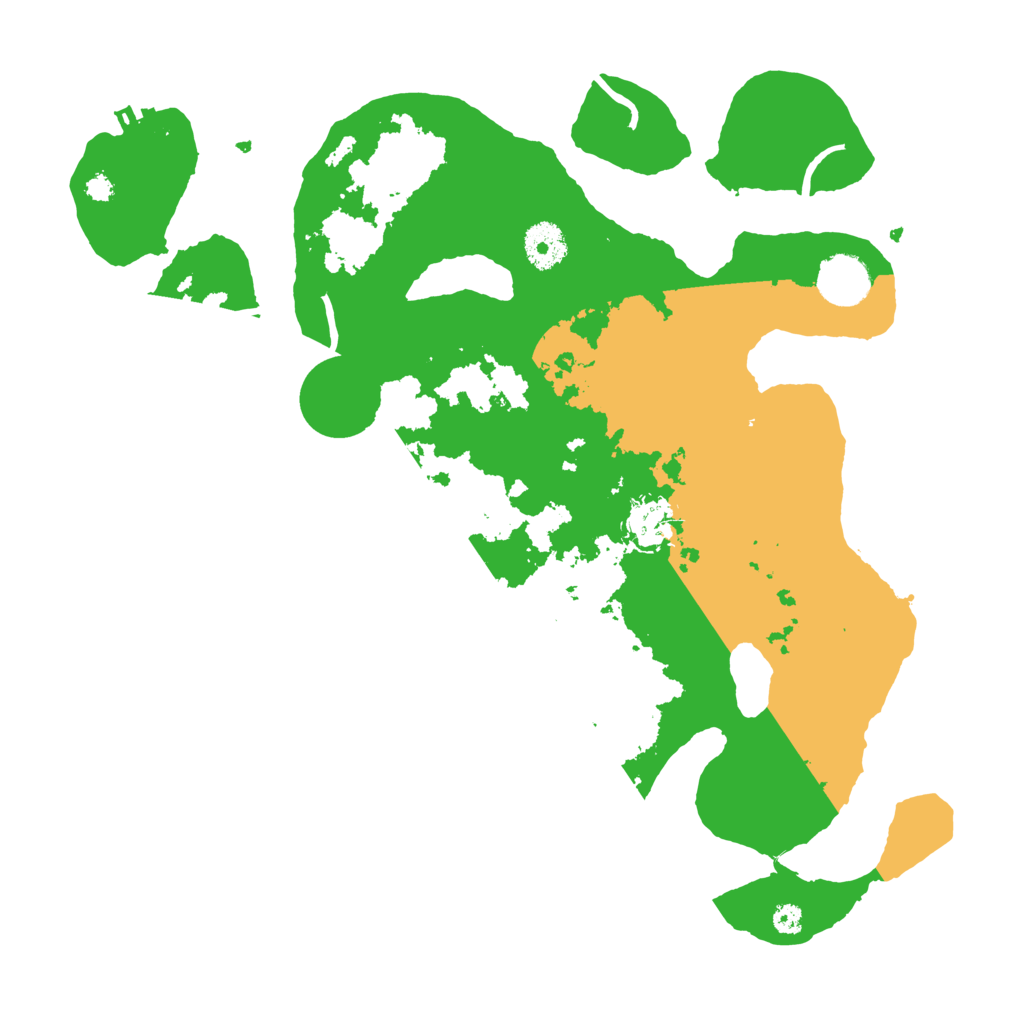 Biome Rust Map: Procedural Map, Size: 3500, Seed: 590043