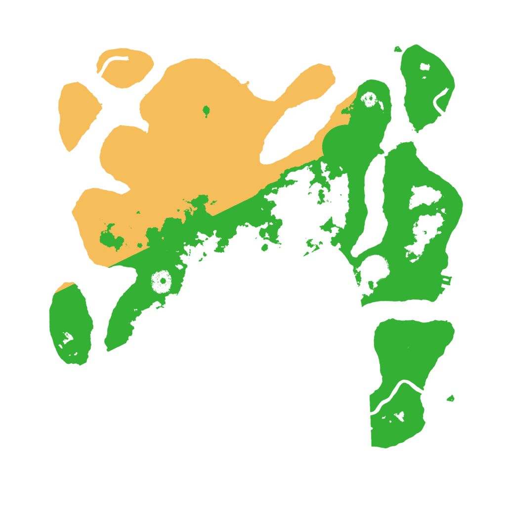 Biome Rust Map: Procedural Map, Size: 3500, Seed: 866859