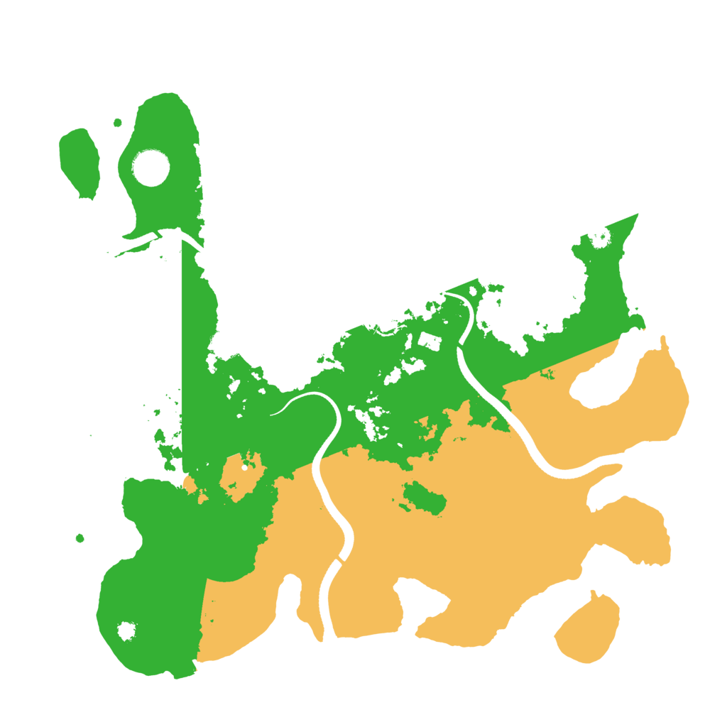Biome Rust Map: Procedural Map, Size: 3500, Seed: 5194161