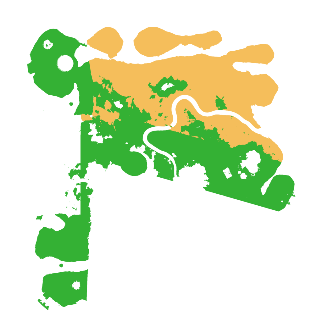 Biome Rust Map: Procedural Map, Size: 3500, Seed: 1096491