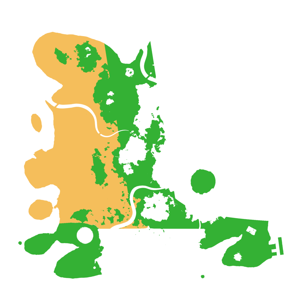 Biome Rust Map: Procedural Map, Size: 3500, Seed: 2552338
