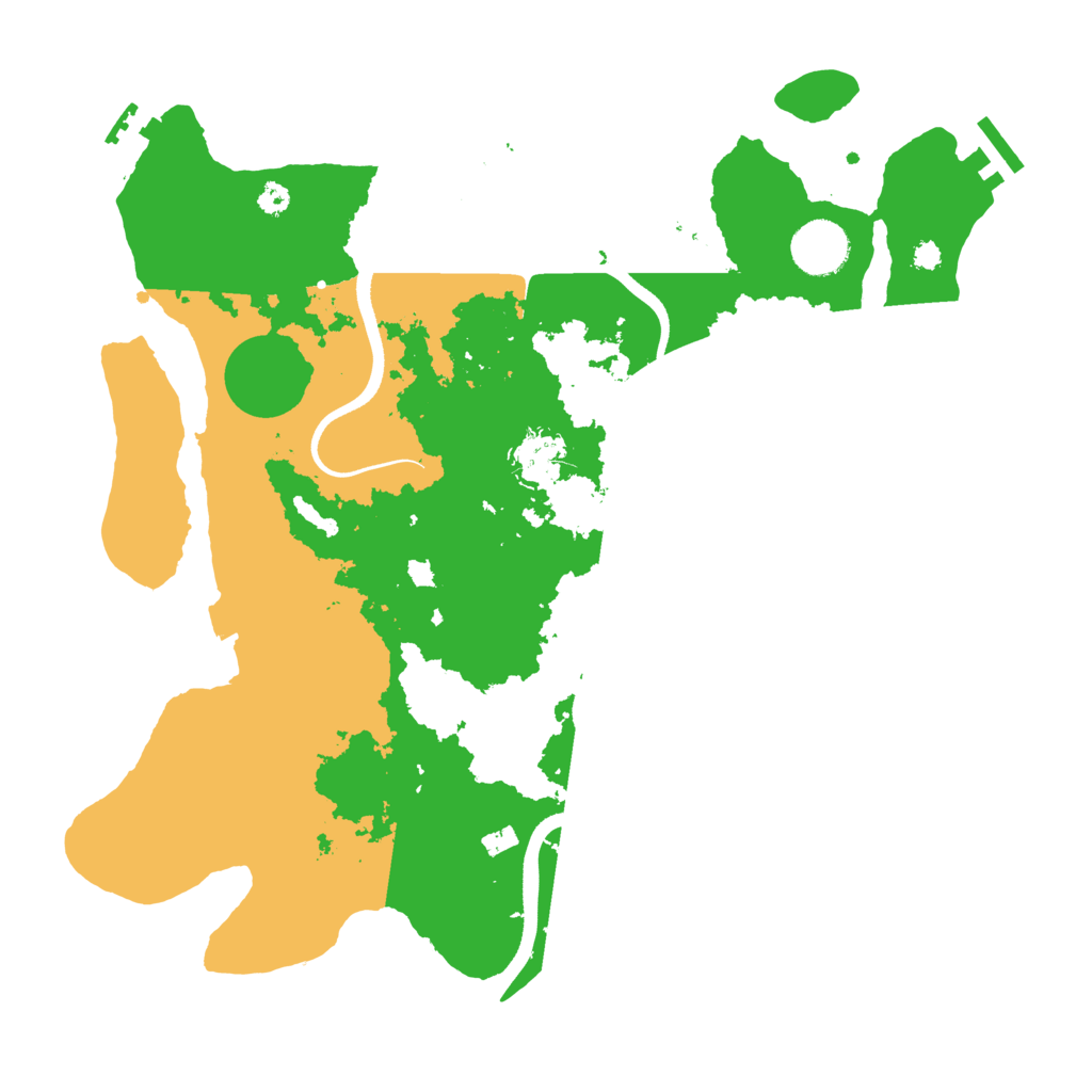 Biome Rust Map: Procedural Map, Size: 3500, Seed: 3445802