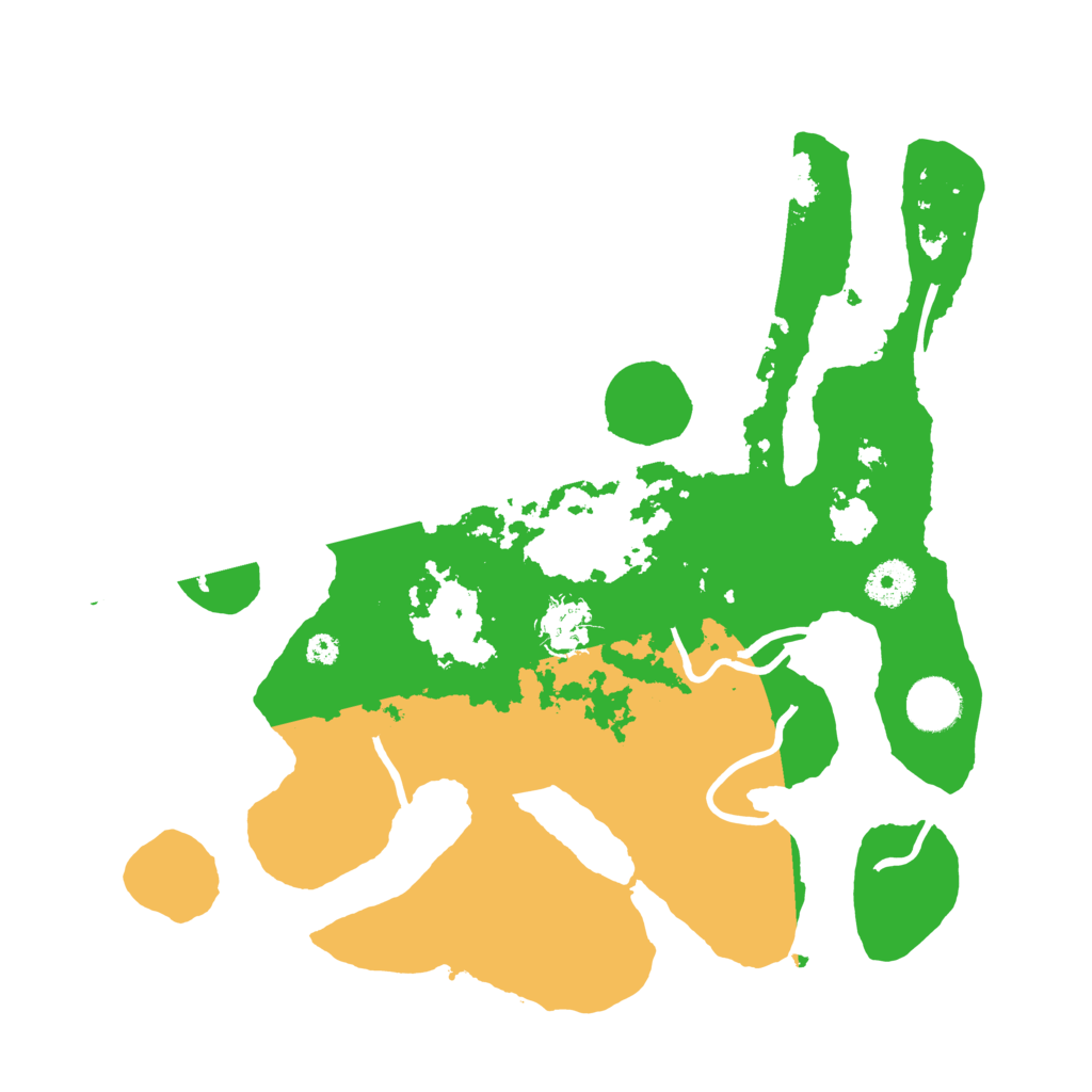 Biome Rust Map: Procedural Map, Size: 3500, Seed: 5514057