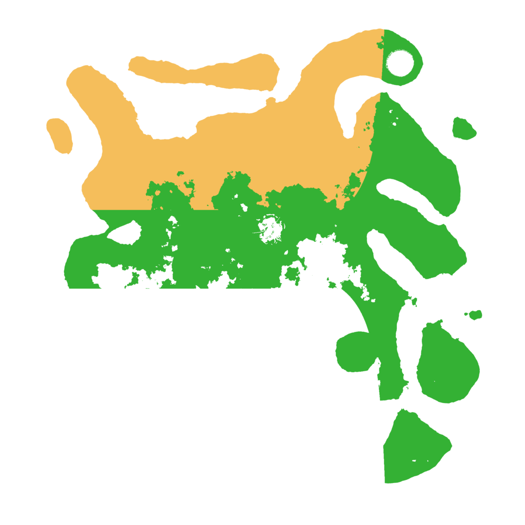 Biome Rust Map: Barren, Size: 3500, Seed: 908624