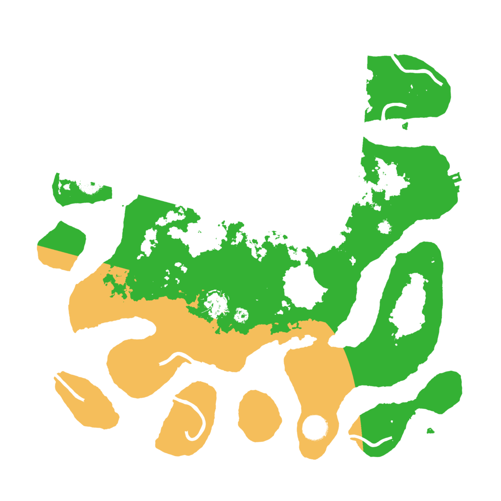 Biome Rust Map: Procedural Map, Size: 3500, Seed: 486382