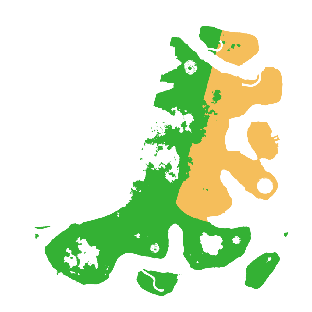 Biome Rust Map: Procedural Map, Size: 3500, Seed: 2493360