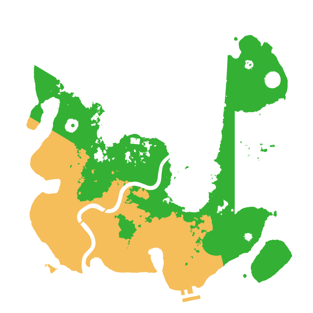Biome Rust Map: Procedural Map, Size: 3500, Seed: 1620698