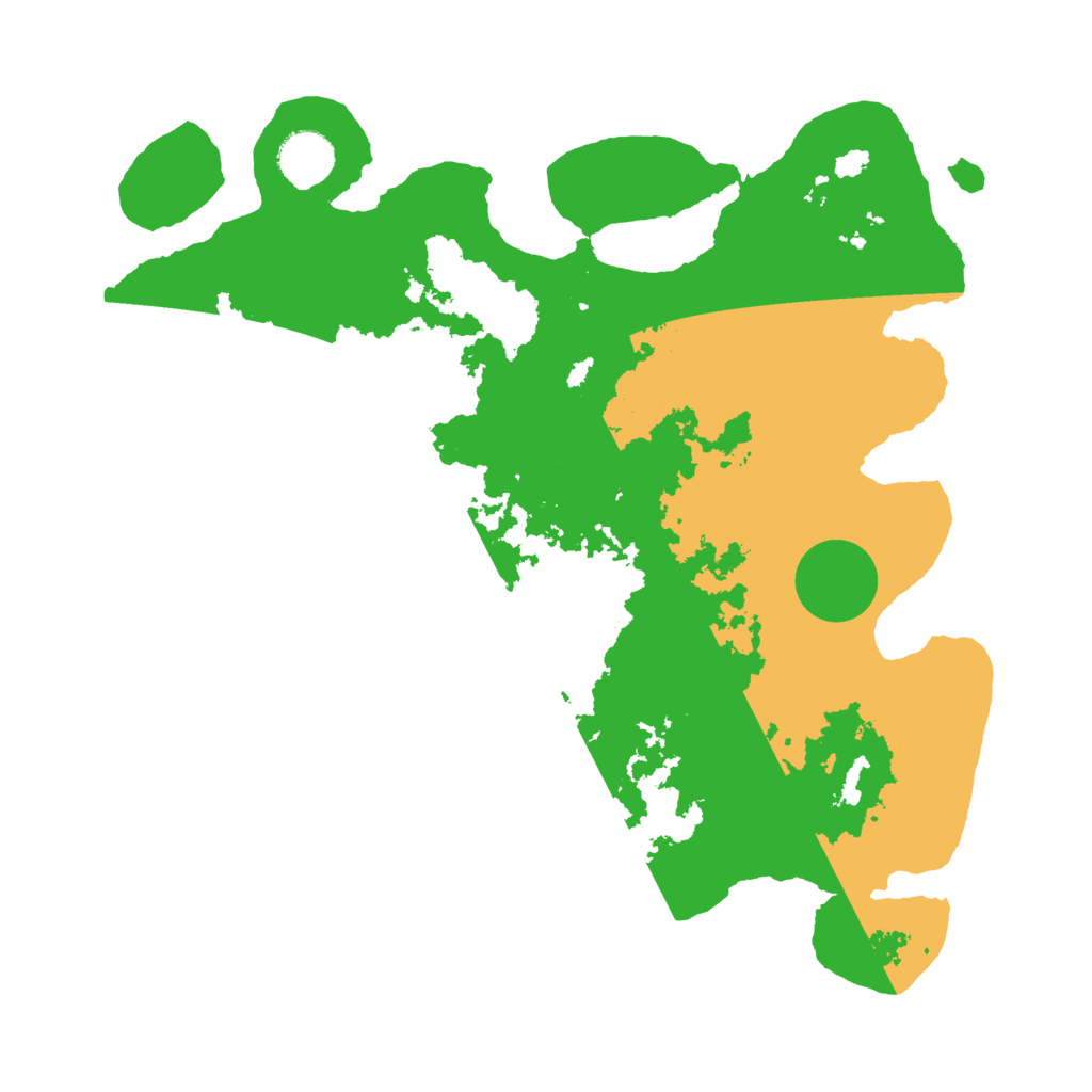 Biome Rust Map: Barren, Size: 3500, Seed: 1058916