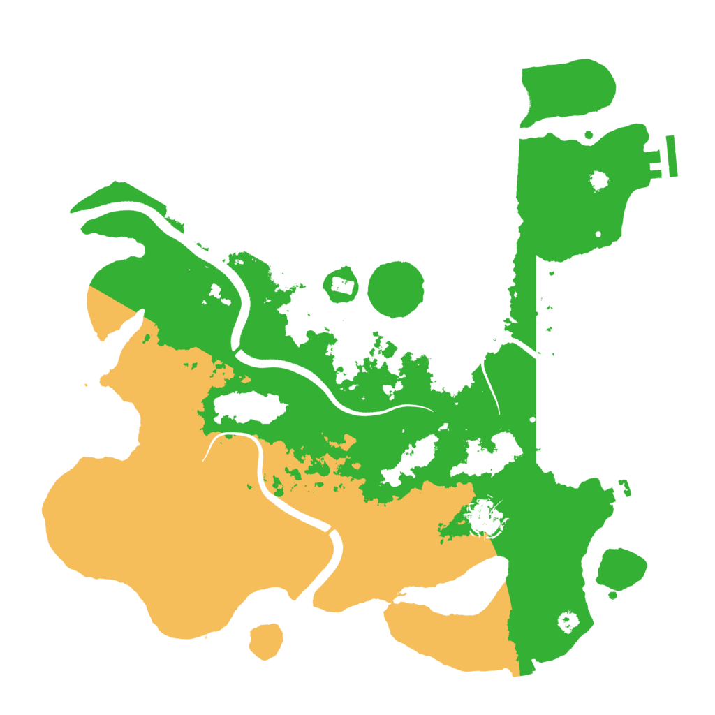 Biome Rust Map: Procedural Map, Size: 3500, Seed: 4828065
