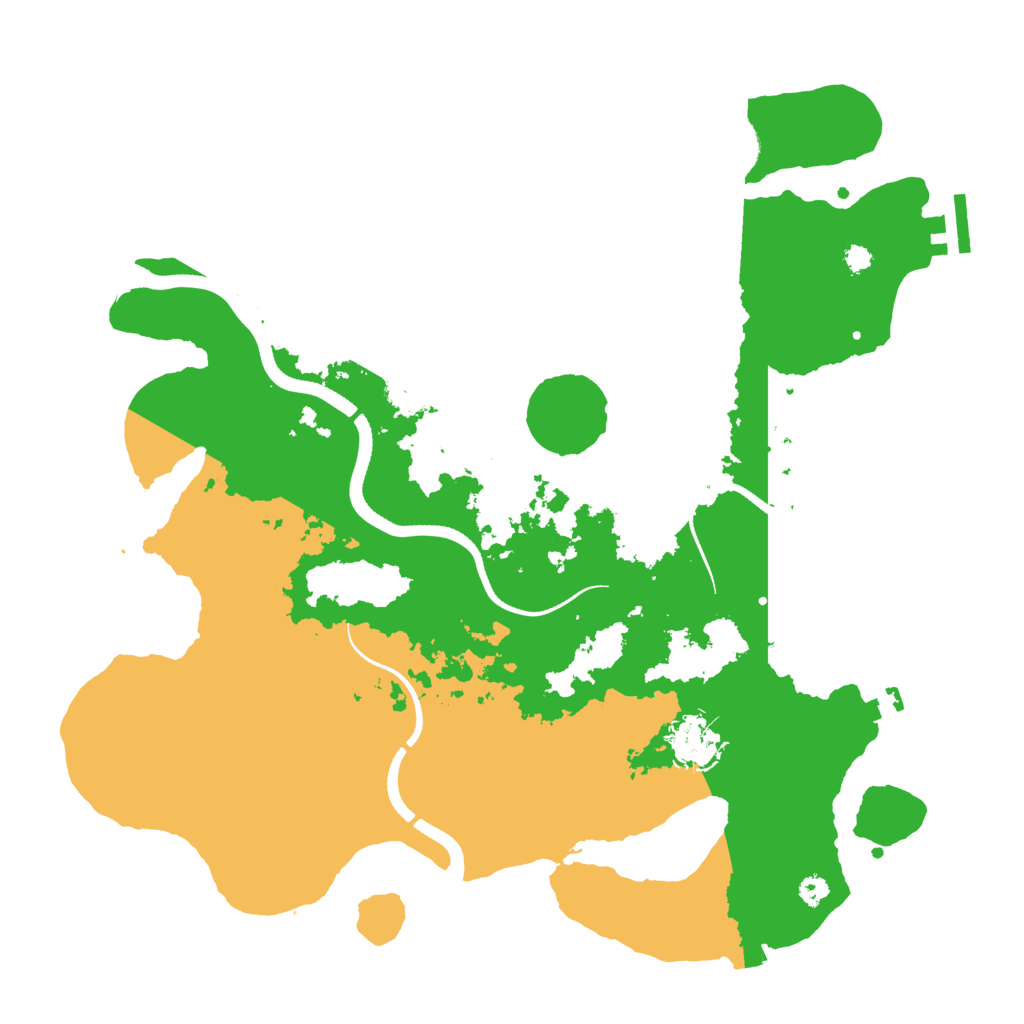 Biome Rust Map: Procedural Map, Size: 3500, Seed: 4828065