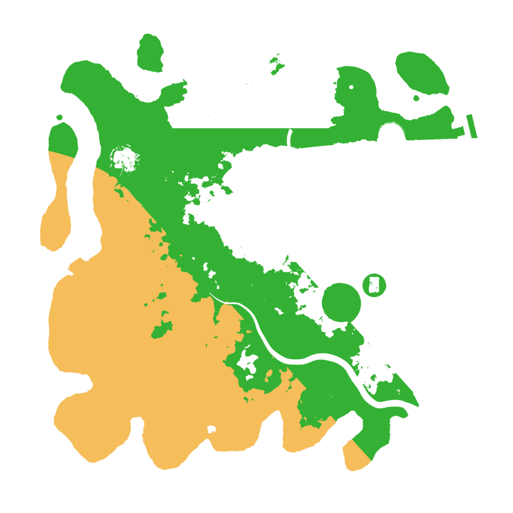 Biome Rust Map: Procedural Map, Size: 3500, Seed: 482968
