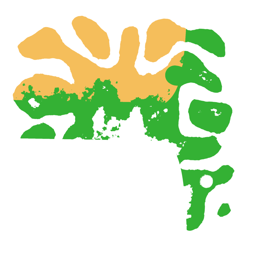 Biome Rust Map: Barren, Size: 3500, Seed: 581315