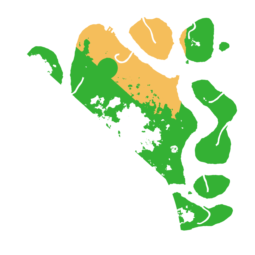 Biome Rust Map: Procedural Map, Size: 3500, Seed: 4485283