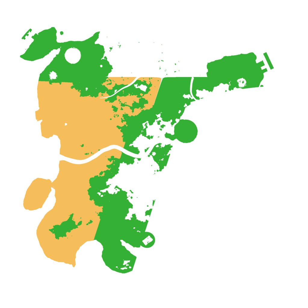 Biome Rust Map: Procedural Map, Size: 3500, Seed: 5724015