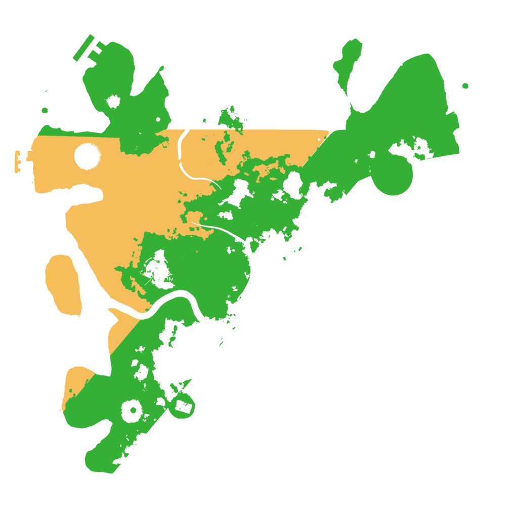 Biome Rust Map: Procedural Map, Size: 3500, Seed: 683576