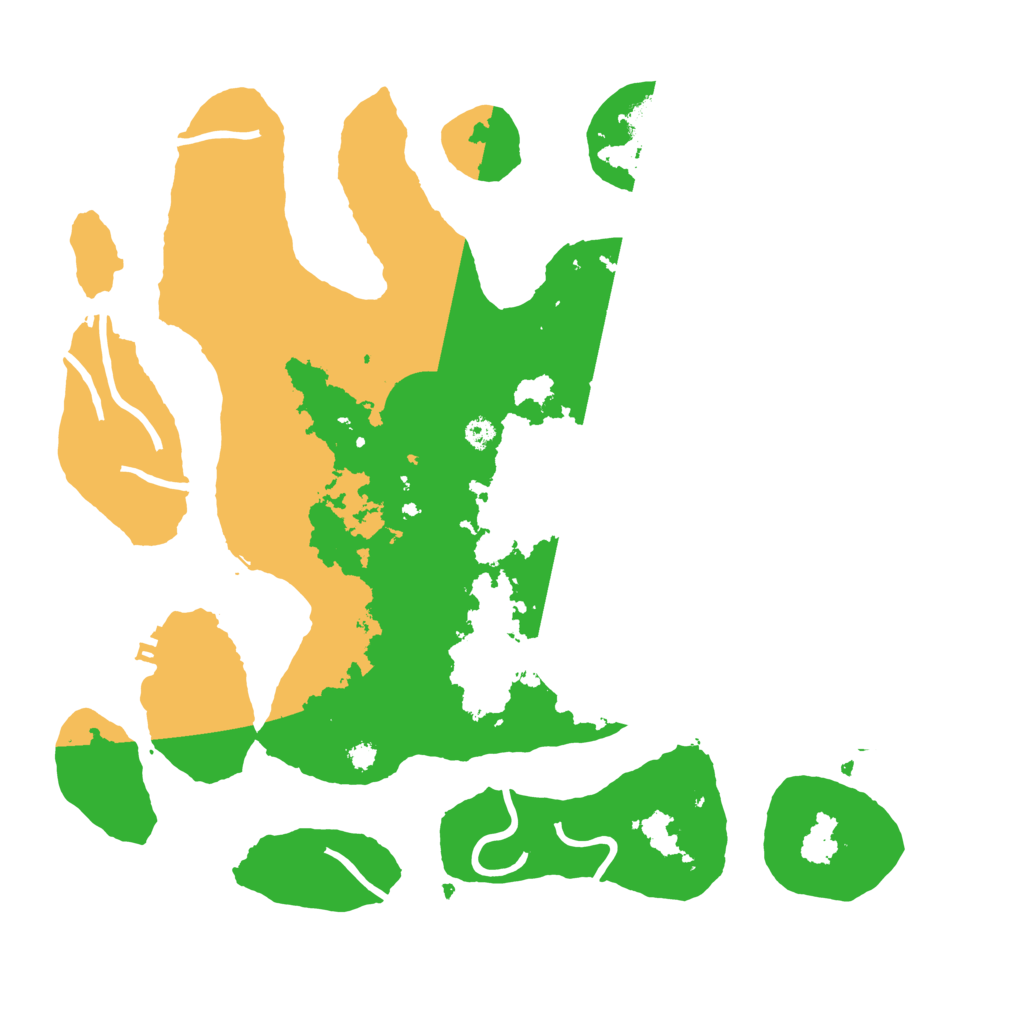 Biome Rust Map: Procedural Map, Size: 3500, Seed: 4916828