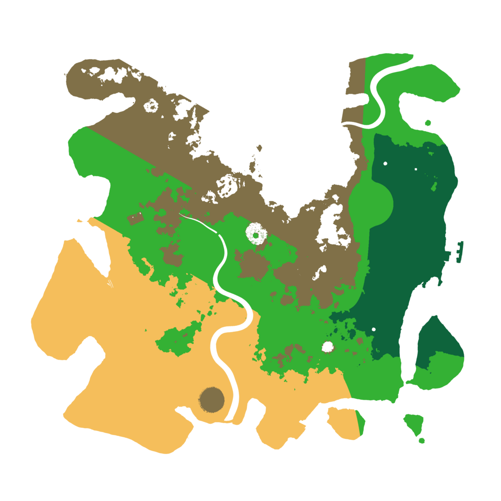 Biome Rust Map: Procedural Map, Size: 3500, Seed: 4206972