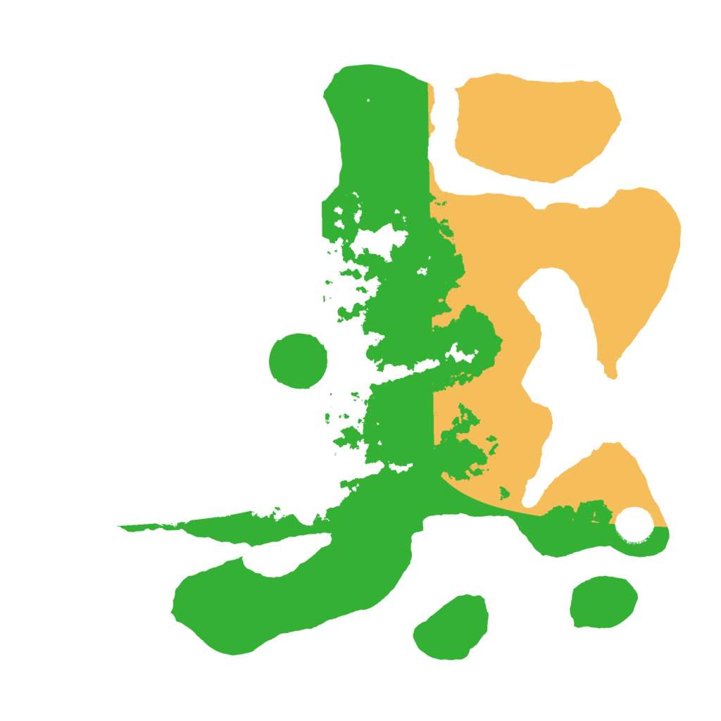 Biome Rust Map: Barren, Size: 3500, Seed: 6054325