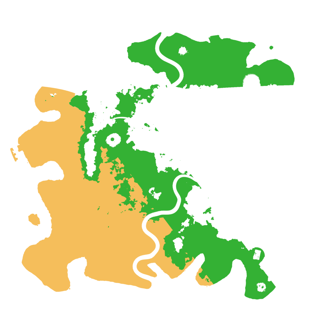 Biome Rust Map: Procedural Map, Size: 3500, Seed: 3596677