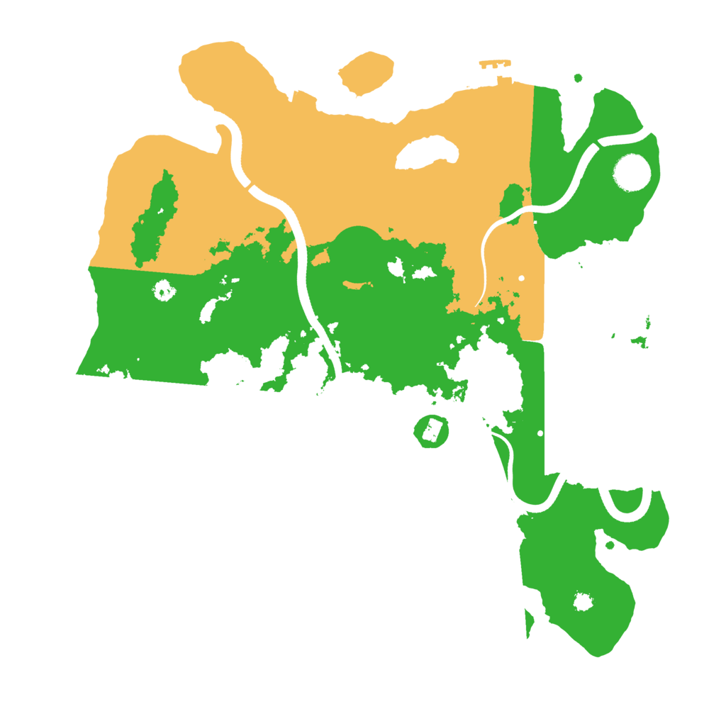 Biome Rust Map: Procedural Map, Size: 3500, Seed: 6176618