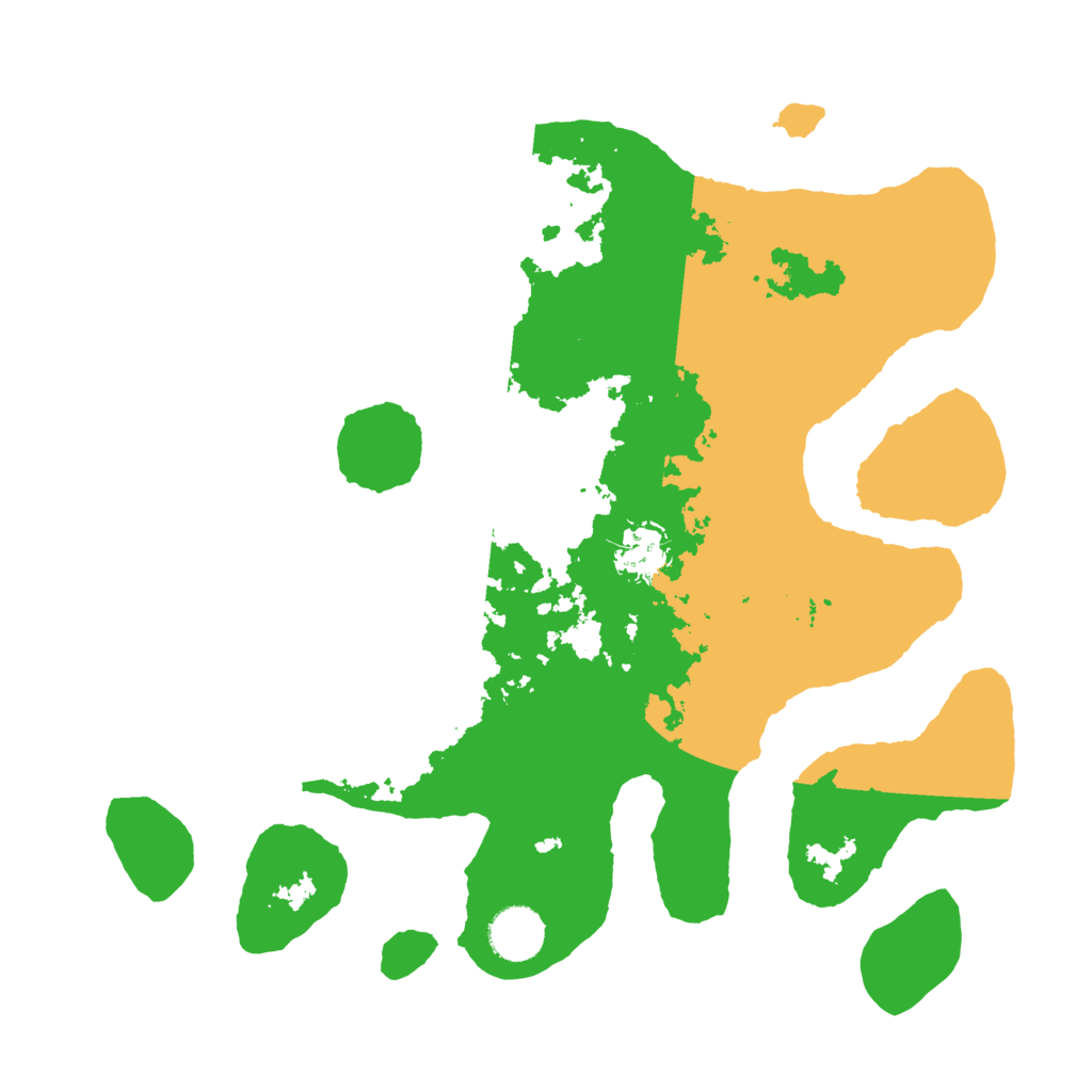 Biome Rust Map: Barren, Size: 3500, Seed: 3216068