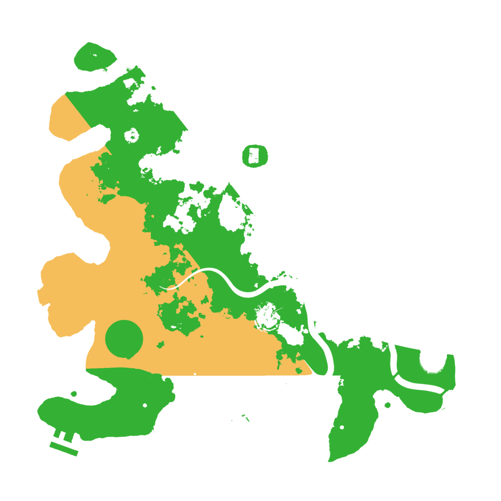 Biome Rust Map: Procedural Map, Size: 3500, Seed: 216984