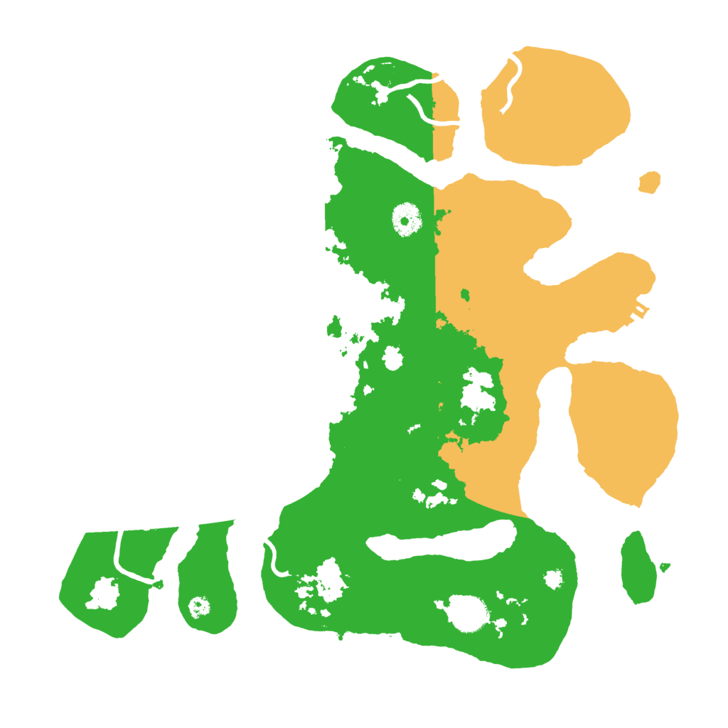 Biome Rust Map: Procedural Map, Size: 3500, Seed: 5475544