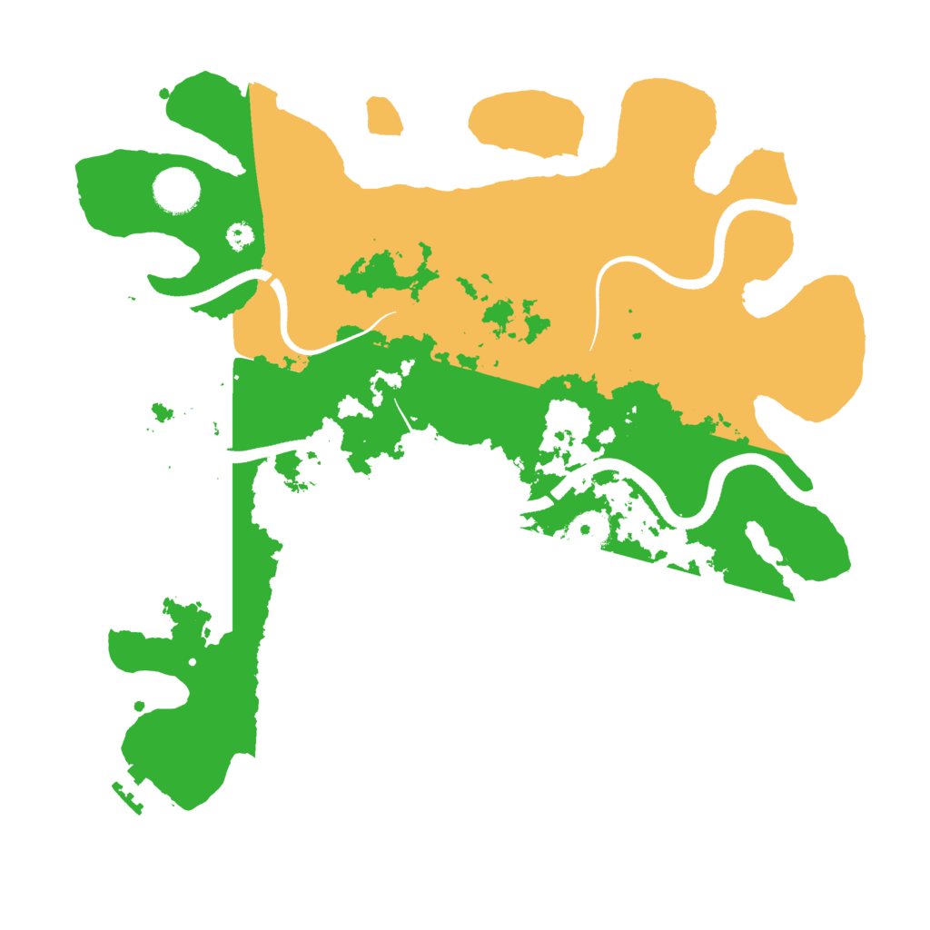Biome Rust Map: Procedural Map, Size: 3500, Seed: 4631063
