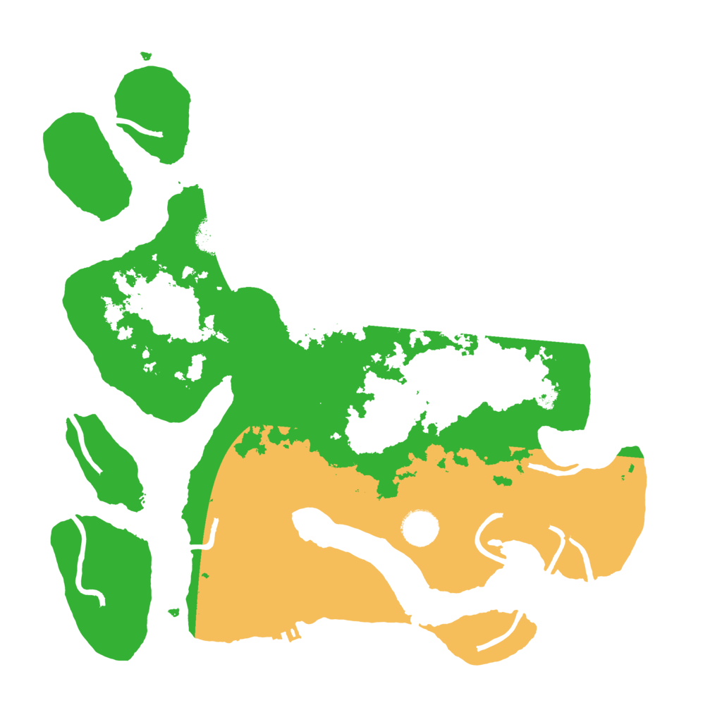 Biome Rust Map: Procedural Map, Size: 3500, Seed: 60907