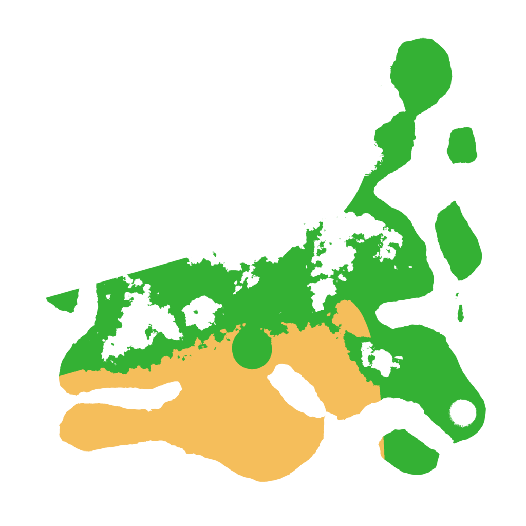 Biome Rust Map: Barren, Size: 3500, Seed: 4393964