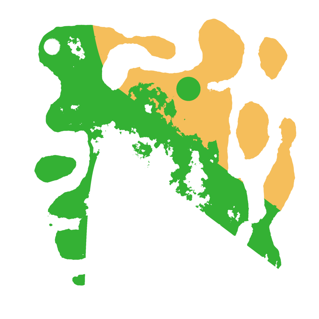 Biome Rust Map: Barren, Size: 3500, Seed: 5283311