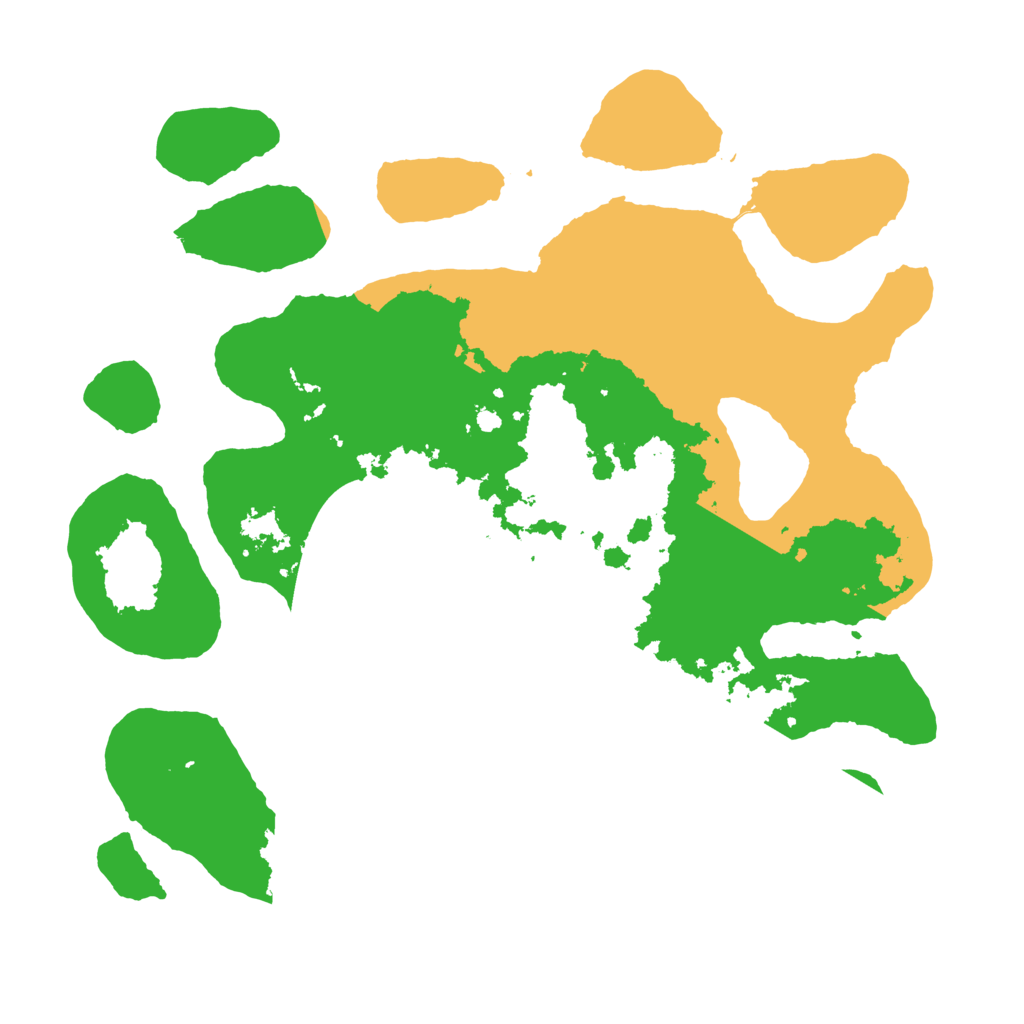 Biome Rust Map: Barren, Size: 3500, Seed: 3386086