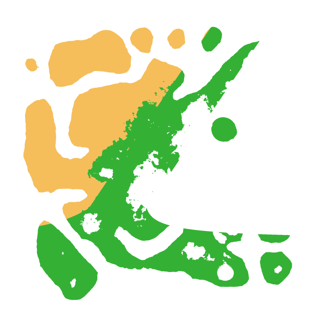 Biome Rust Map: Barren, Size: 3500, Seed: 488158