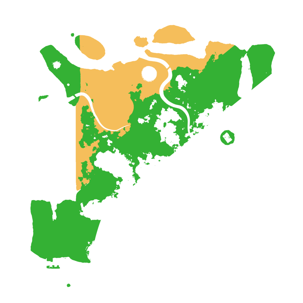 Biome Rust Map: Procedural Map, Size: 3500, Seed: 643258