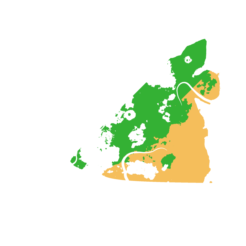 Biome Rust Map: Procedural Map, Size: 3500, Seed: 6168775