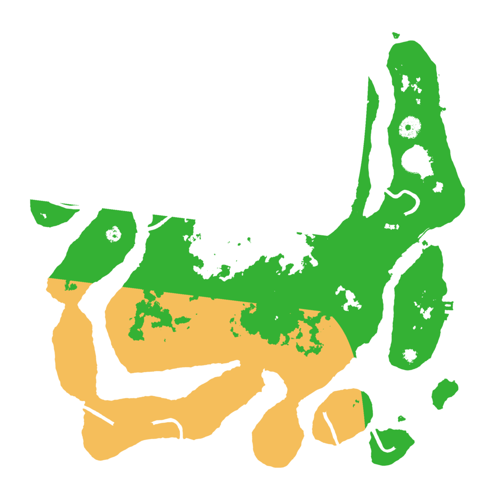 Biome Rust Map: Procedural Map, Size: 3500, Seed: 1572855