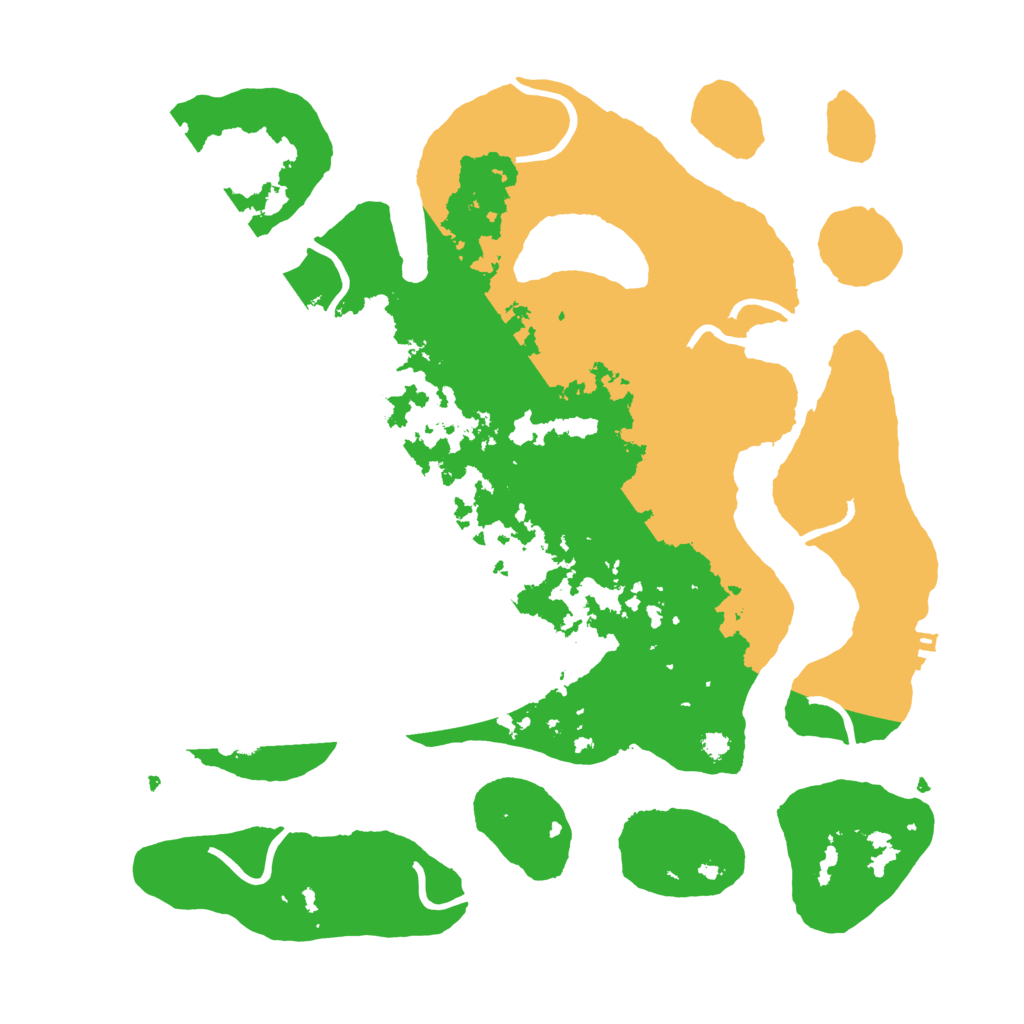 Biome Rust Map: Procedural Map, Size: 3500, Seed: 2985439