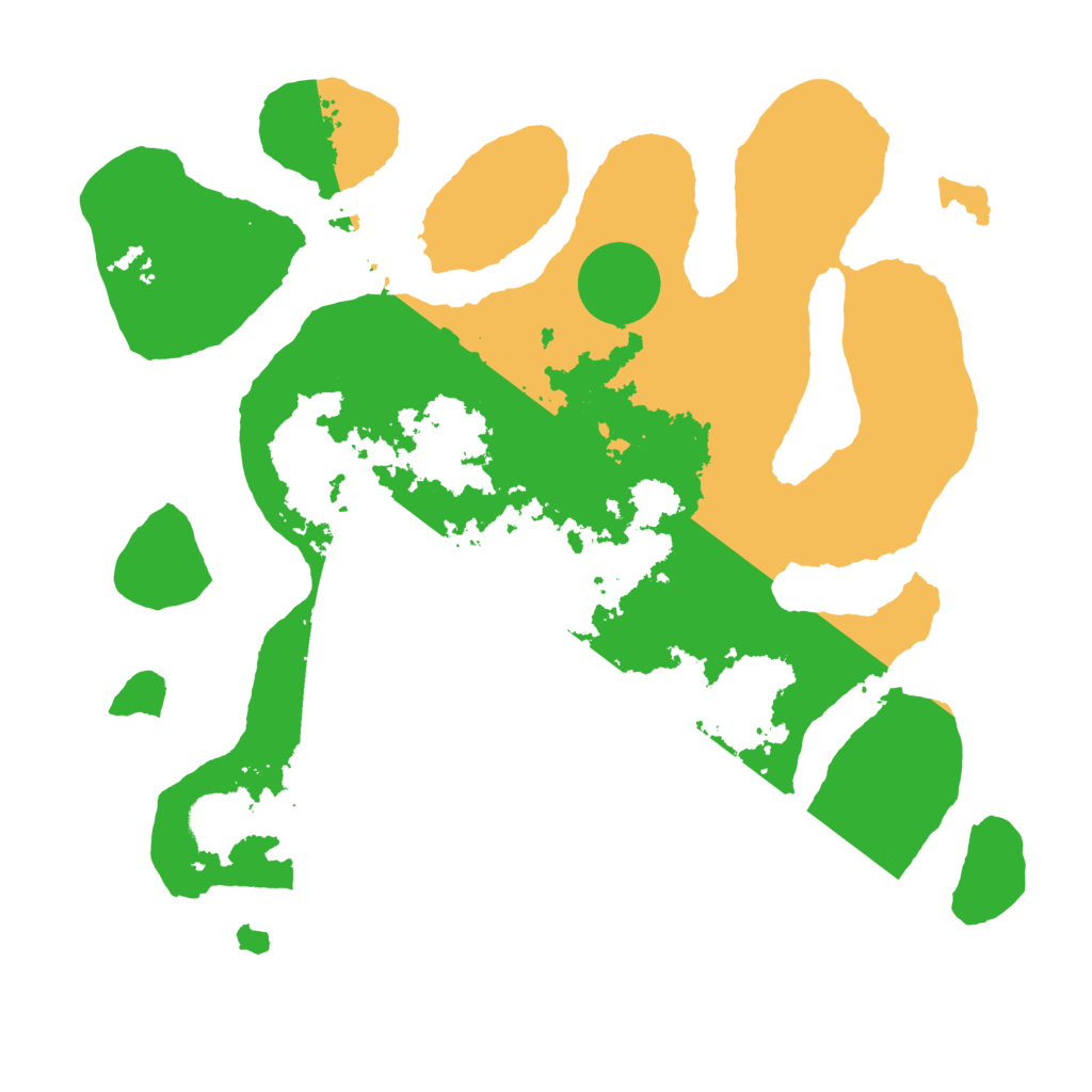 Biome Rust Map: Barren, Size: 3500, Seed: 2996638