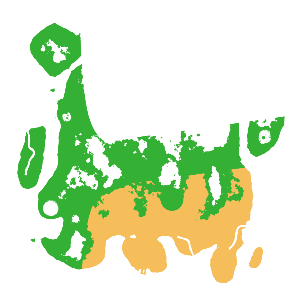 Biome Rust Map: Procedural Map, Size: 3500, Seed: 3652443