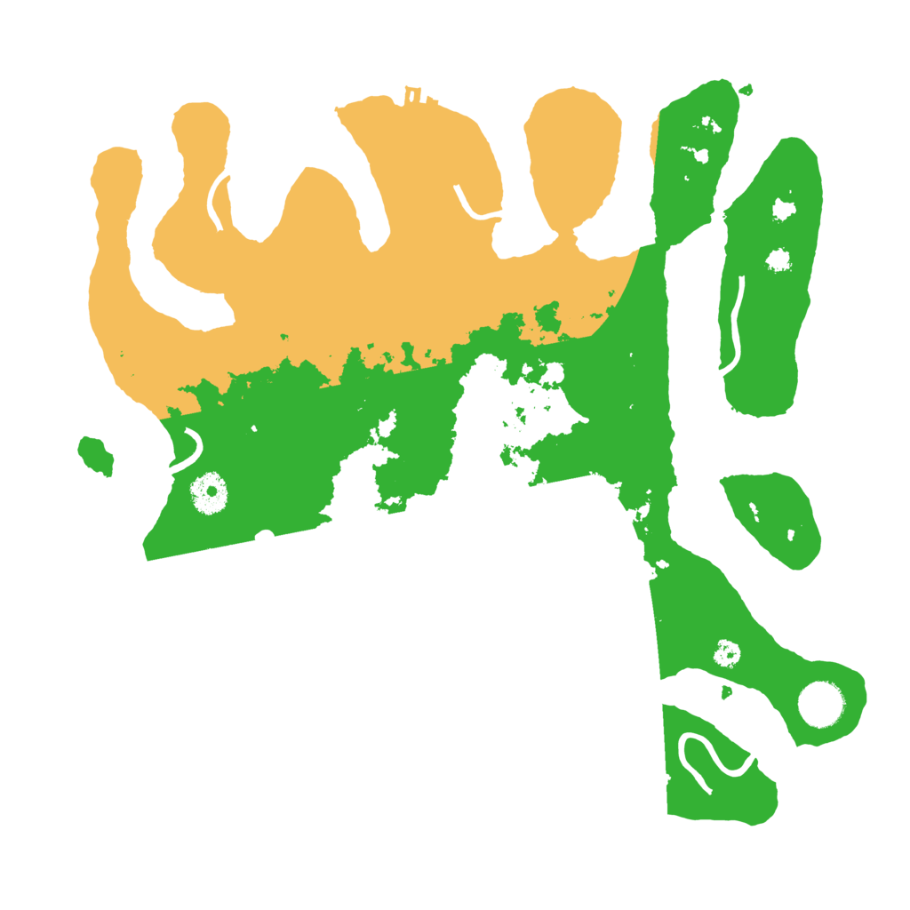 Biome Rust Map: Procedural Map, Size: 3500, Seed: 5471814