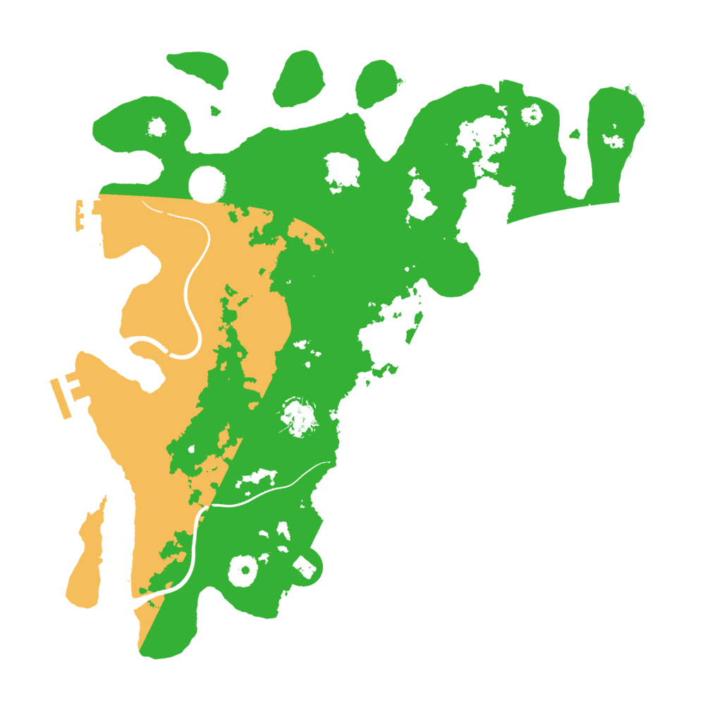 Biome Rust Map: Procedural Map, Size: 3500, Seed: 892552