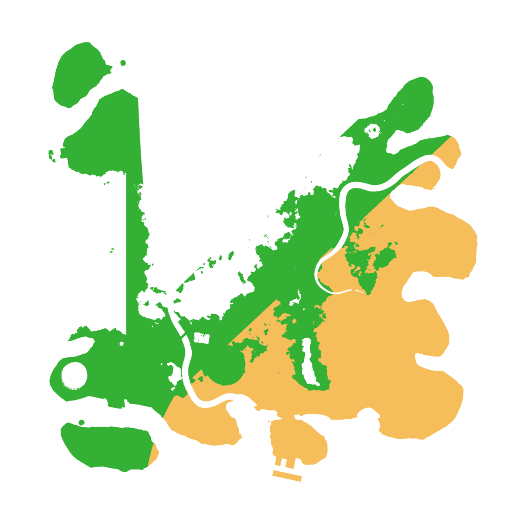 Biome Rust Map: Procedural Map, Size: 3500, Seed: 3661796