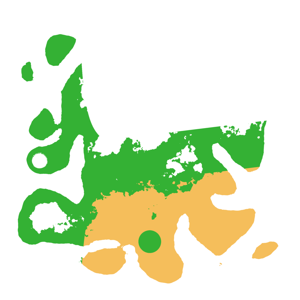 Biome Rust Map: Barren, Size: 3500, Seed: 381827