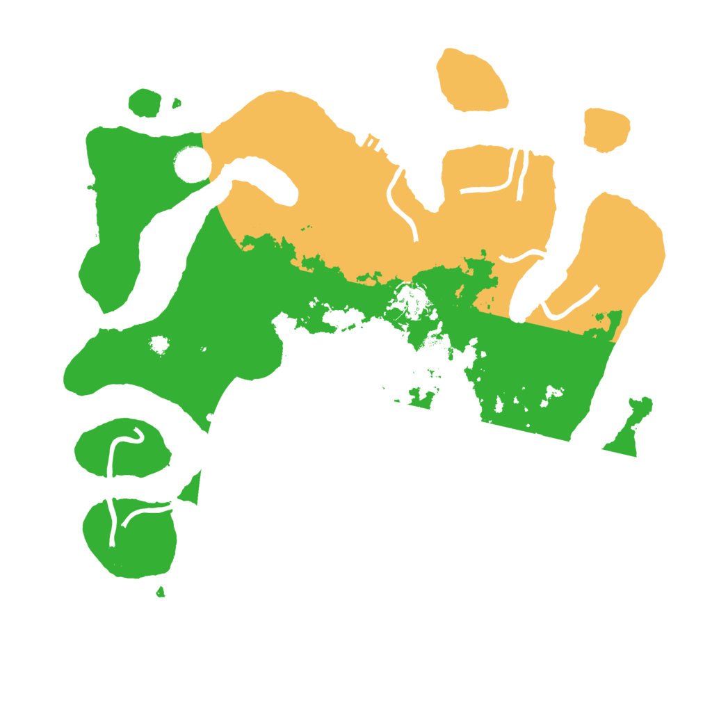 Biome Rust Map: Procedural Map, Size: 3500, Seed: 8175