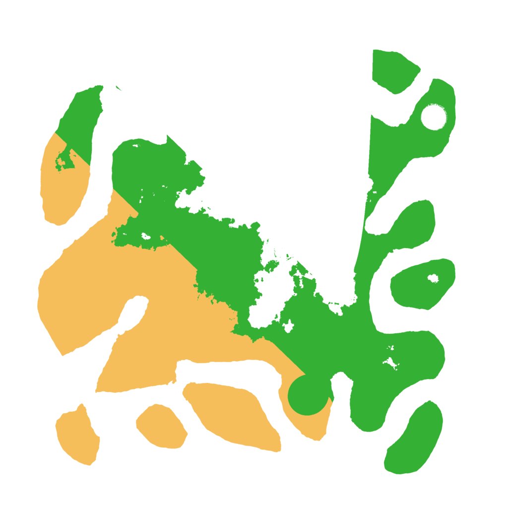 Biome Rust Map: Barren, Size: 3500, Seed: 4791062