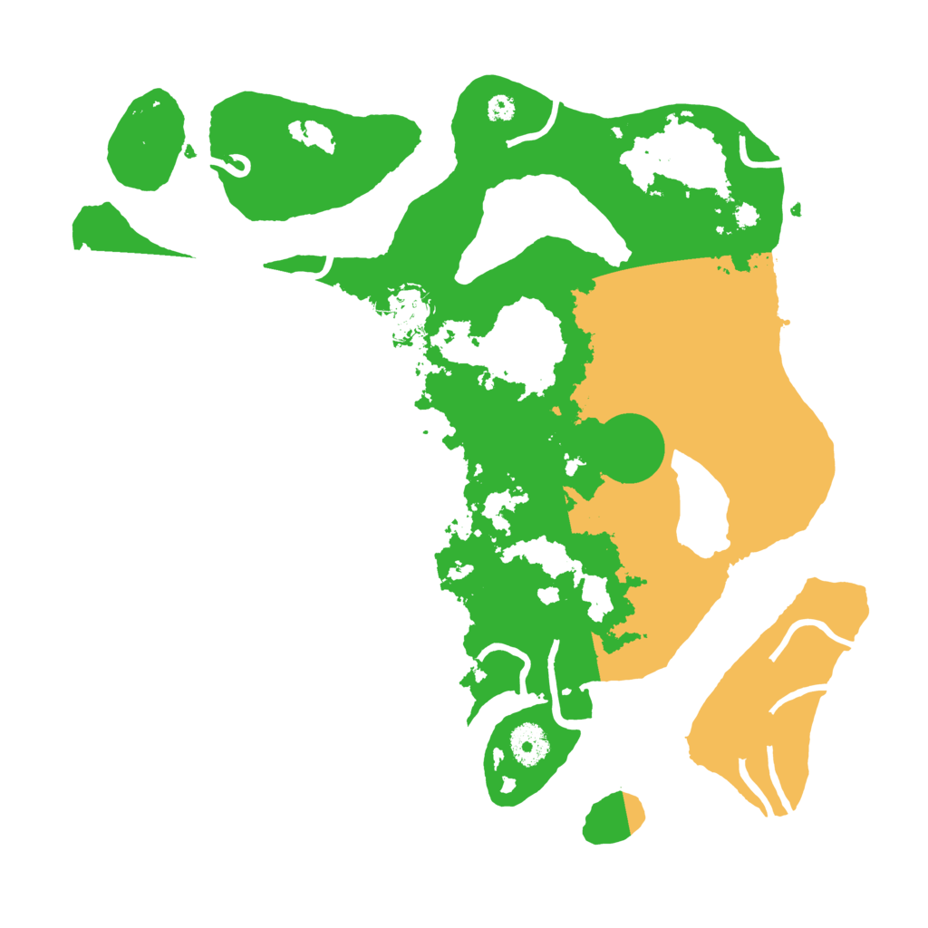 Biome Rust Map: Procedural Map, Size: 3500, Seed: 4874981